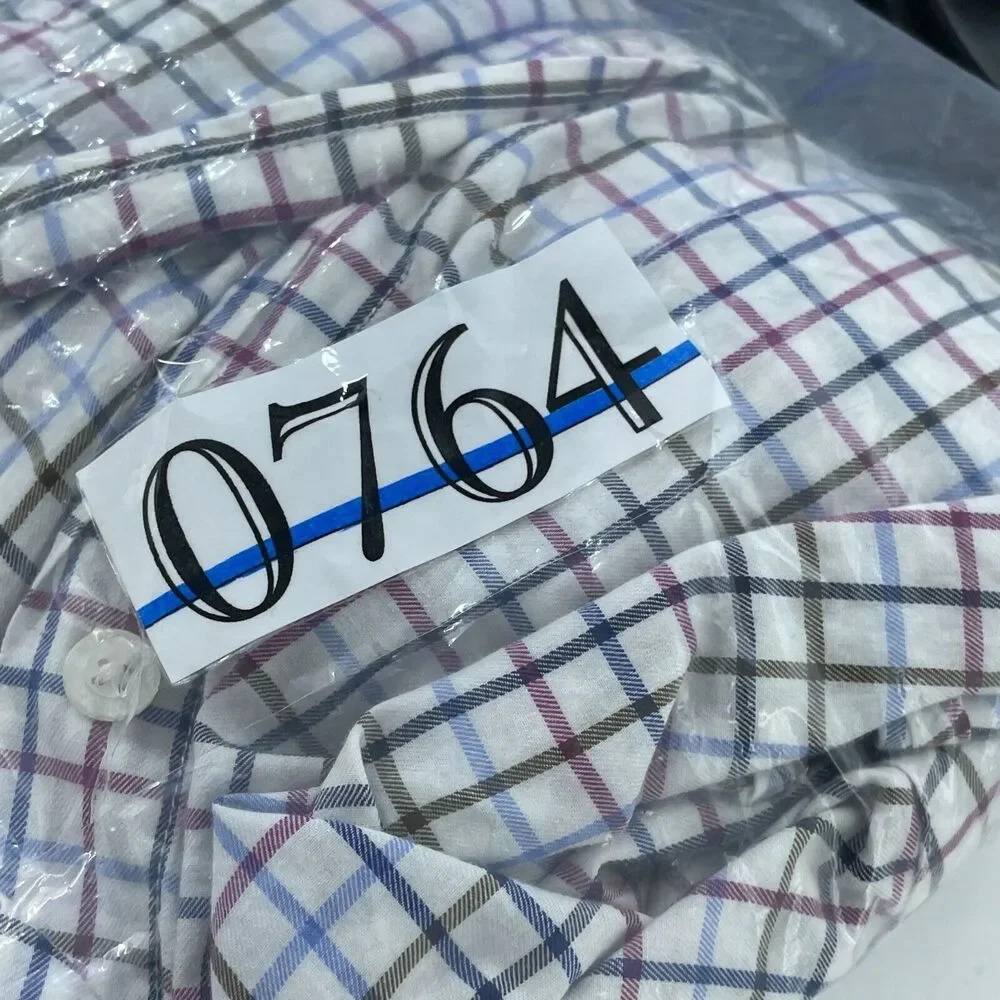 ALX New York Mens Long Sleeve Checkered Button-Down Shirt L 0764 - Picture 7 of 8